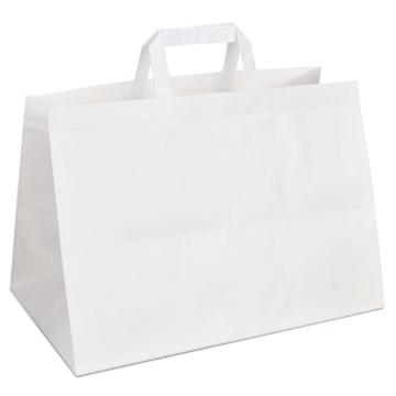 Sacose hartie alba - 35x23x25 cm