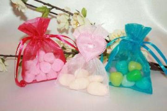 Saculet organza pentru marturii