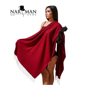 Sal elegant din lana si casmir rosu - SLC121 (rosu)