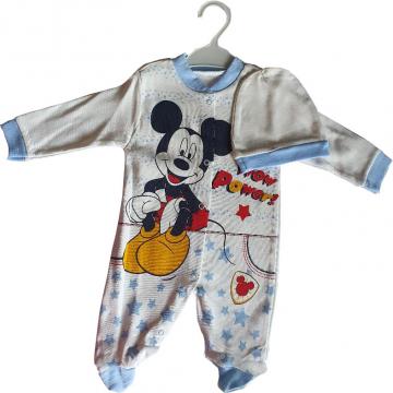 Salopeta bumbac bebelusi, Disney, Minnie, bleu