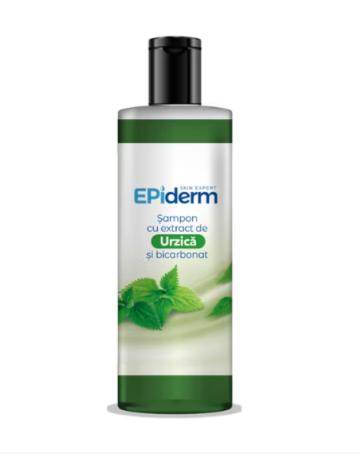 Sampon cu extract de urzica si bicarbonat, Epiderm 330 ml