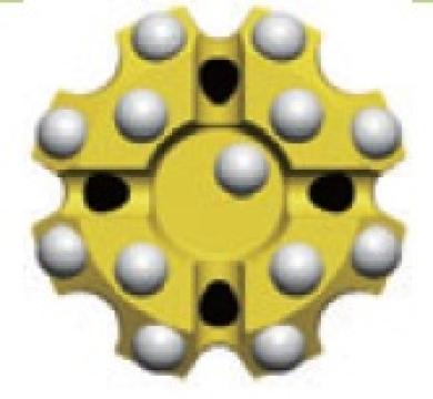 Sapa T45, D=89mm, butoni semi-balistici retrac, drop-center