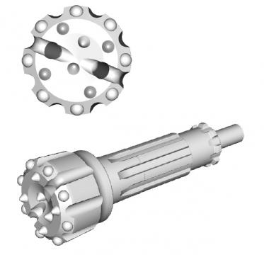 Sapa cu butoni combi DTH Halco, D=115mm, prindere DHD340A