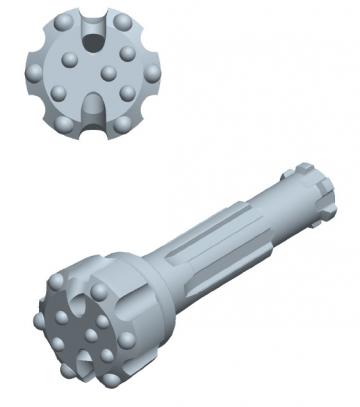 Sapa cu butoni sferici DTH Halco, D=76mm, prindere Halco 2