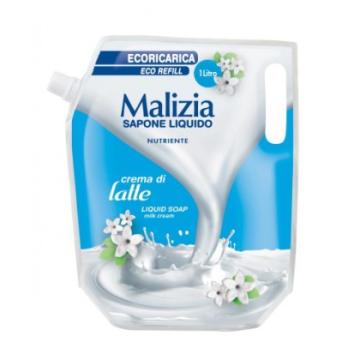 Sapun lichid crema rezerva Malizia crema di latte milk 1l