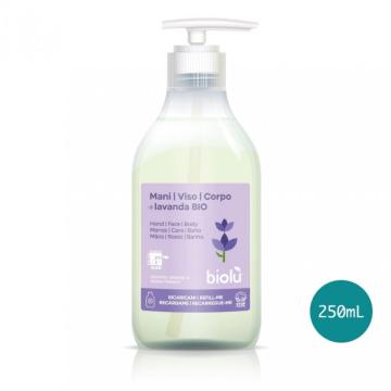 Sapun lichid cu lamaie si lavanda bio 250ml, Biolu