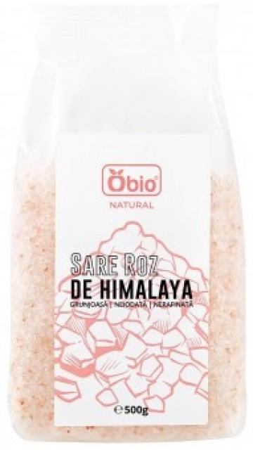 Sare roz de Himalaya grunjoasa, 500g, Obio