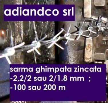 Sarma ghimpata zincata 1,8mm, 100 m