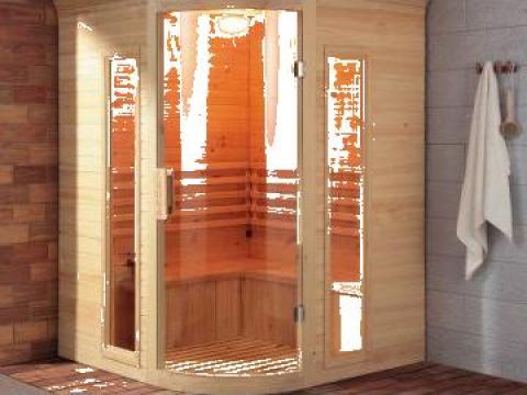 Sauna Finlandeza de colt Espoo 1500x1500x2040 mm