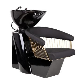 Scafa coafor Gabbiano Lille negru auriu