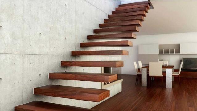 Scari de interior cu contratreapta MDF alb