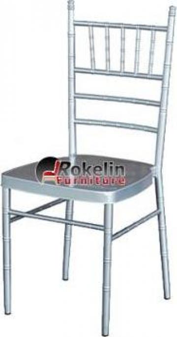 Scaun Chiavari ST-01 Silver metalic