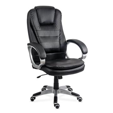 Scaun de birou reglabil si rotativ din piele eco Off 201S