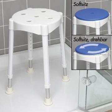 Scaun dus Confort Russka reglare 7 trepte, cauciuc
