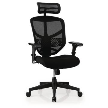 Scaun ergonomic Enjoy cu tetiera tapitat cu stofa pe sezut