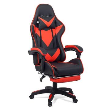 Scaun gaming reglabil si suport picioare rosu/negru OFF 299