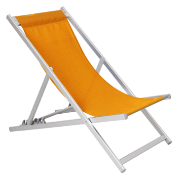 Scaun pliant 5 pozitii pentru plaja, camping culoare orange