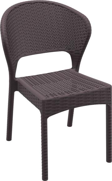 Scaun terasa aspect ratan Siesta Daytona, 55x61xh81cm