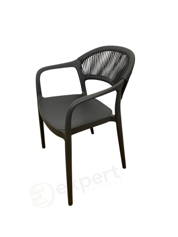 Scaun terase HoReCa Rope din polipropilena, spatar sfoara