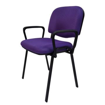 Scaun vizitator cu brate tapitat cu mesh mov MD-320 B