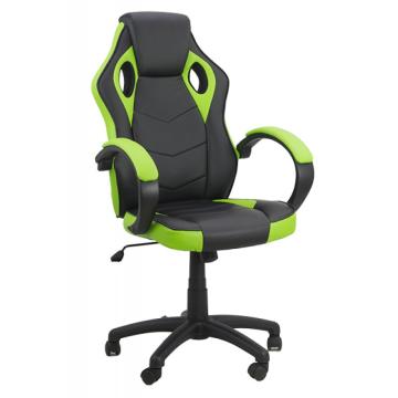 Scaune de gaming cu design modern pe culoarea negru cu verde