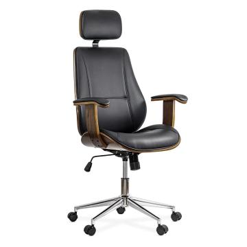 Scaune directoriale din piele ecologica Off 1606 negru