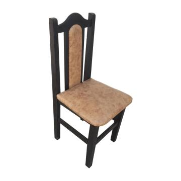 Scaune elegante din lemn masiv de fag, tapitate cu piele 01