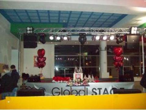 Scena Sunet Lumini interior Global Stage de Valentine's Day
