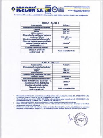 Schela mobila Egea 112C