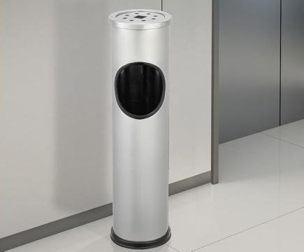 Scrumiera si cos gunoi din inox, 56.5 cm, interior-exterior