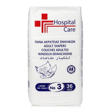 Scutece Adulti Hospital Care - L - 36 buc