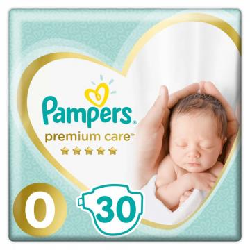 Scutece Pampers Premium Care 0-3kg Noi-nascuti (30buc)