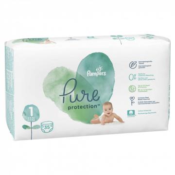 Scutece Pampers Pure Protection 2-5kg Junior 5 (35buc)