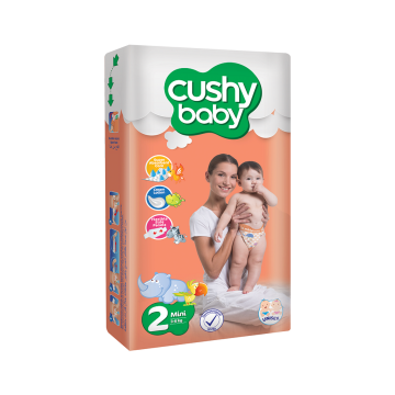 Scutece copii Cushy baby 320 bucati Mini, marime 2, 3-6 kg