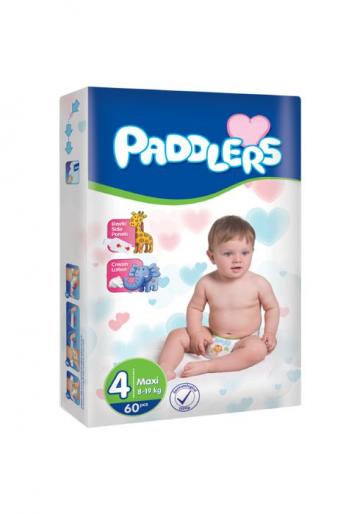 Scutece copii Paddlers, marime 4, Maxi, 180 buc/set, 8-18 kg