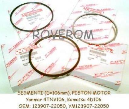 Segmenti piston motor Komatsu 4D106, Yanmar 4TNV106, d=106mm