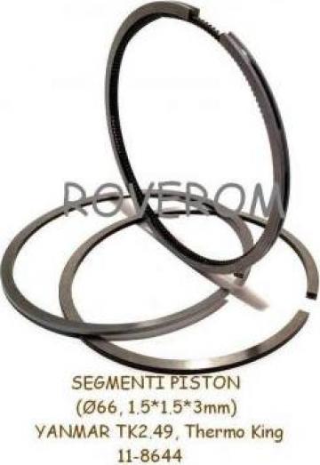 Segmenti piston motor Thermo King TK2.49, TK 3.74, (d=66mm)