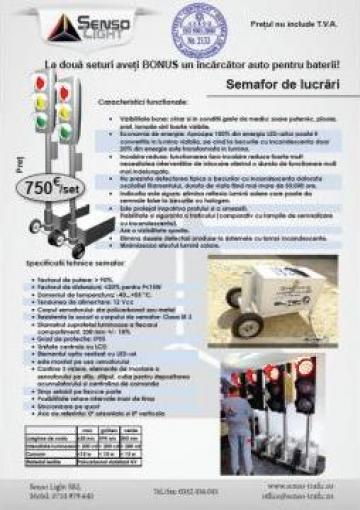 Semafoare mobile pentru semnalizare lucrari