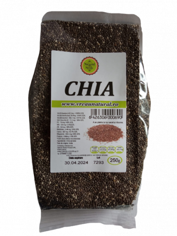 Seminte chia 250 gr, Natural Seeds Product