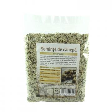 Seminte de canepa decorticate, 250g