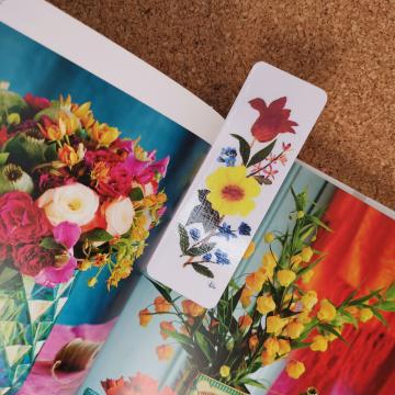 Semn de carte cu flori