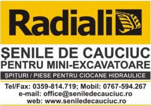 Senile de cauciuc pentru miniexcavatoare Komatsu