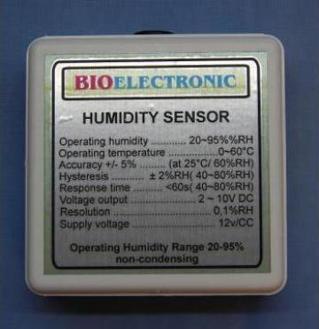 Senzor pentru masurarea umiditatii aerului