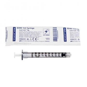 Seringi 1 ml cu filet ( Luer-Lock ) BD - 100 buc