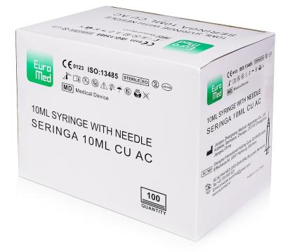 Seringi 10 ml cu 2 componente si ac 21G - 100 buc