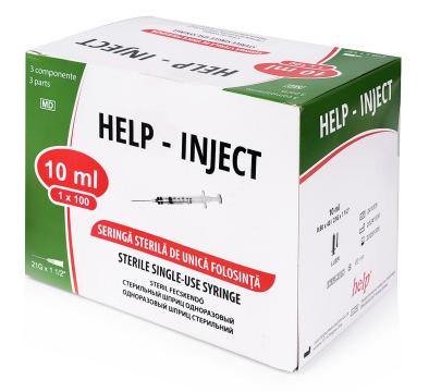 Seringi 10 ml cu ac 21G - 100 buc