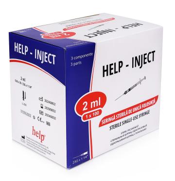 Seringi 2 ml cu ac 23G - 100 buc