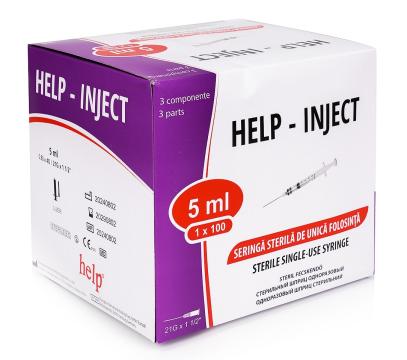Seringi 5 ml cu ac 22G - 100 buc