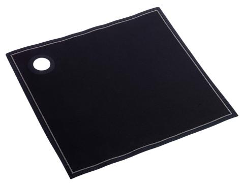 Servet din bumbac pentru sticla Roll Drap 40x40cm negru