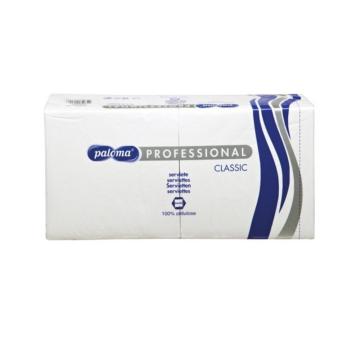 Servetele de masa albe 3 straturi, 33 cm x 33 cm